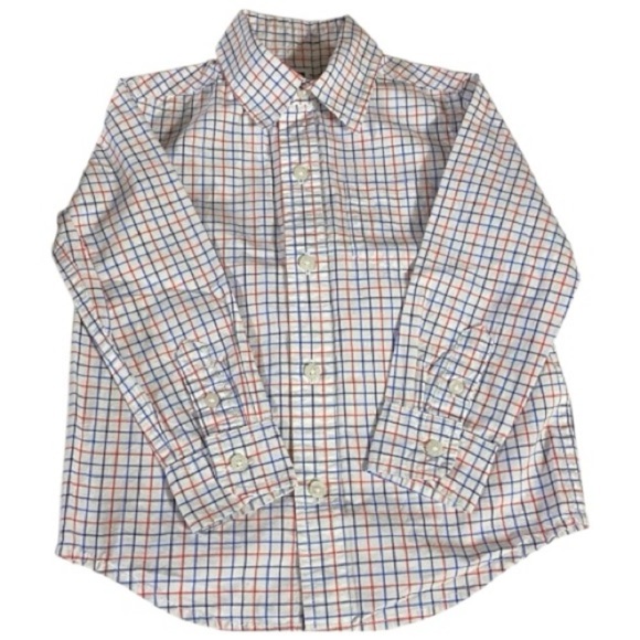 Janie and Jack Other - Janie and Jack Shirt, Cotton, Geometric, plaid, Sz 2T, Unisex​​​, long sleeve​
